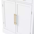 Mobile credenza moderno Okak, mobile d'accento con 2 ripiani regolabili e 2 ripiani sulla porta, mobile contenitore per soggiorno, ingresso, corridoio