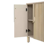 Meuble de rangement en bois Okak, buffet avec 4 portes et 4 étagères, meuble de rangement pour salon, salle à manger, cuisine