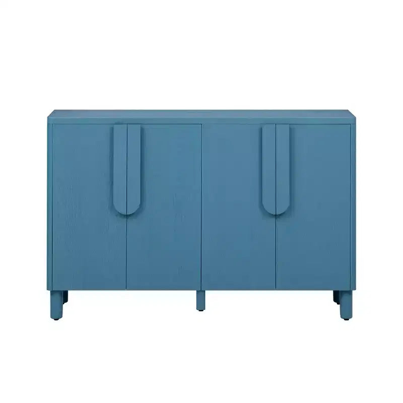 Meuble de rangement en bois Okak, buffet avec 4 portes et 4 étagères, meuble de rangement pour salon, salle à manger, cuisine