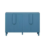 Meuble de rangement en bois Okak, buffet avec 4 portes et 4 étagères, meuble de rangement pour salon, salle à manger, cuisine