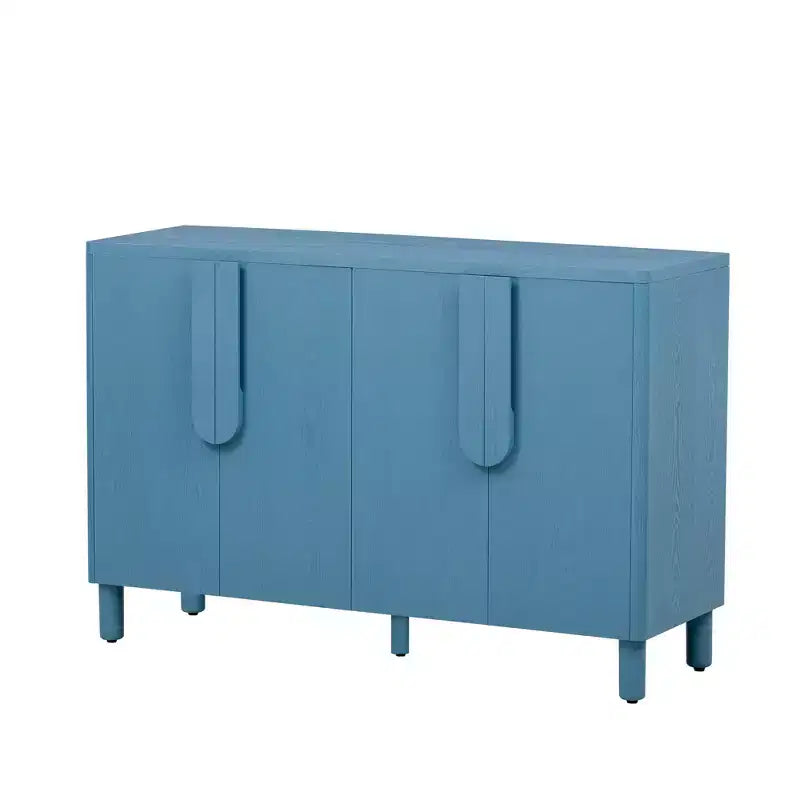 Meuble de rangement en bois Okak, buffet avec 4 portes et 4 étagères, meuble de rangement pour salon, salle à manger, cuisine