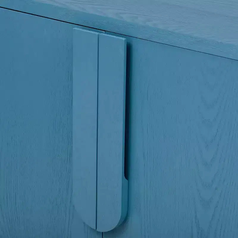 Meuble de rangement en bois Okak, buffet avec 4 portes et 4 étagères, meuble de rangement pour salon, salle à manger, cuisine