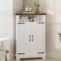 22 Triangle Corner Small Corner Cabinet for Bathroom, Kitchen, Living Room, White