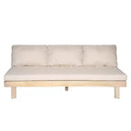 Christopher Knight Home Betty Set Divano Sezionale da Esterno Rustico in Legno di Acacia a 3 Pezzi con Tavolini Laterali Integrati