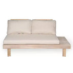 Christopher Knight Home Betty Set Divano Sezionale da Esterno Rustico in Legno di Acacia a 3 Pezzi con Tavolini Laterali Integrati