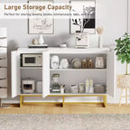 Mobile credenza moderno da 80 cm, armadietto contenitore in legno con ante a spina di pesce e ripiano, tavolo consolle credenza per sala da pranzo e soggiorno