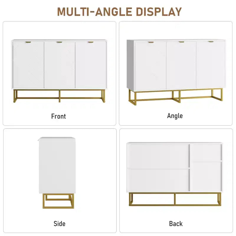 Mobile credenza moderno da 80 cm, armadietto contenitore in legno con ante a spina di pesce e ripiano, tavolo consolle credenza per sala da pranzo e soggiorno