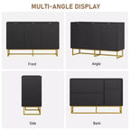 Mobile credenza moderno da 80 cm, armadietto contenitore in legno con ante a spina di pesce e ripiano, tavolo consolle credenza per sala da pranzo e soggiorno