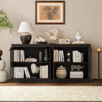 Buffet de rangement 63 po, armoire de bar à café pour entrée avec 4 portes, meuble de console média moderne, armoire de rangement au sol en bois pour salon