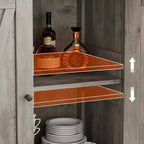 Credenza a buffet da fattoria piccola GustoWave con 2 ante e ripiani regolabili, mobili console d'ingresso d'accento