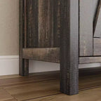 Credenza a buffet da fattoria piccola GustoWave con 2 ante e ripiani regolabili, mobili console d'ingresso d'accento