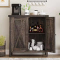 GustoWave Small Farmhouse Sideboard Buffet Cabinet with 2 Doors and Adjustable Shelves, Accent Entryway Console Cabinets