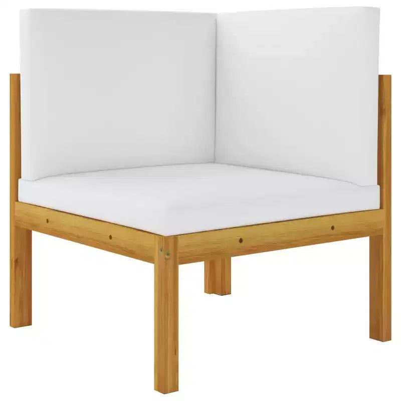 vidaXL Set Divani da Giardino Divano Componibile da Esterno con Cuscini in Legno Massello di Acacia
