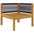 vidaXL Set Divani da Giardino Divano Componibile da Esterno con Cuscini in Legno Massello di Acacia