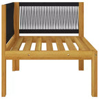vidaXL Set Divani da Giardino Divano Componibile da Esterno con Cuscini in Legno Massello di Acacia