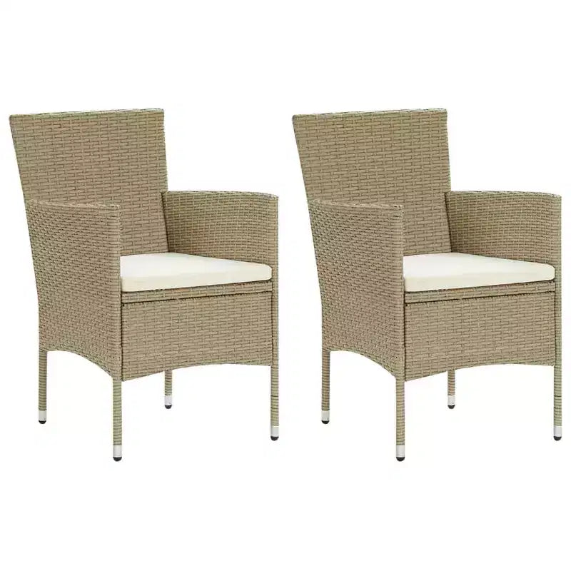 vidaXL Set da pranzo da giardino 3 pezzi per patio esterno - Beige