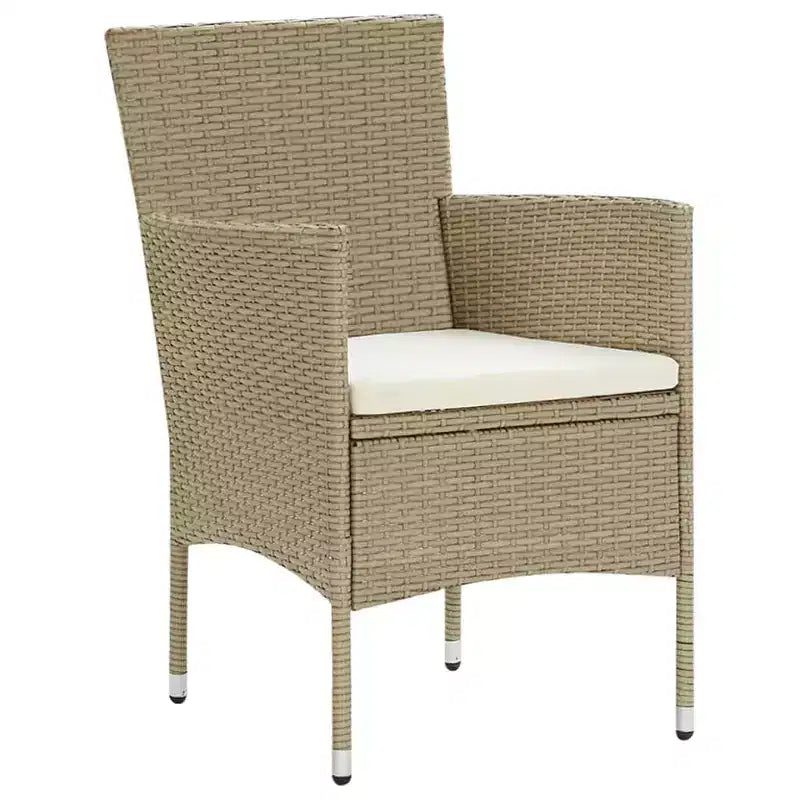vidaXL Set da pranzo da giardino 3 pezzi per patio esterno - Beige