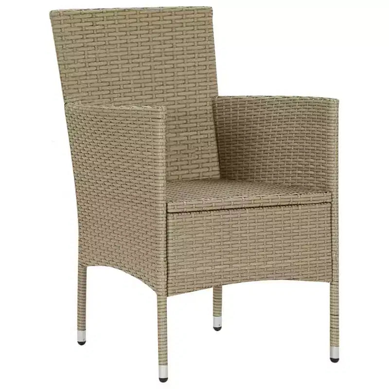 vidaXL Set da pranzo da giardino 3 pezzi per patio esterno - Beige