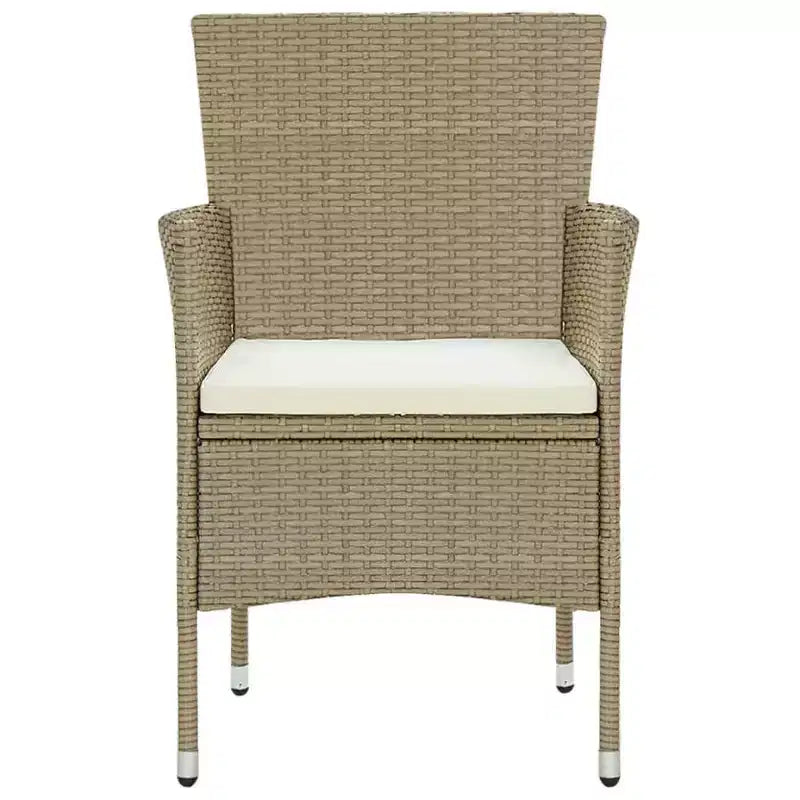 vidaXL Set da pranzo da giardino 3 pezzi per patio esterno - Beige