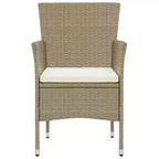 vidaXL Set da pranzo da giardino 3 pezzi per patio esterno - Beige
