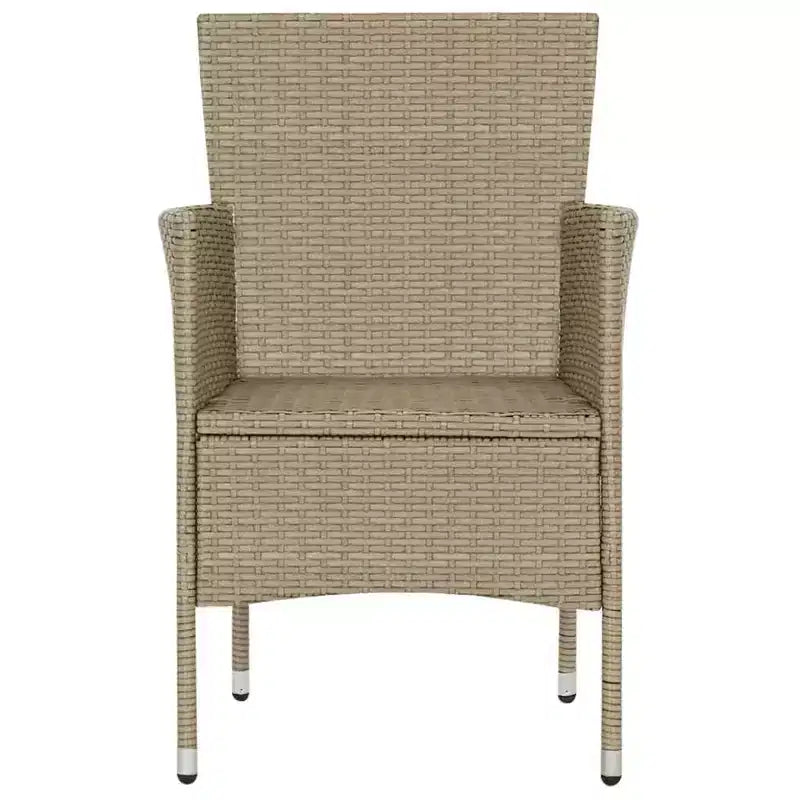 vidaXL Set da pranzo da giardino 3 pezzi per patio esterno - Beige