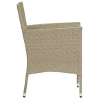 vidaXL Set da pranzo da giardino 3 pezzi per patio esterno - Beige