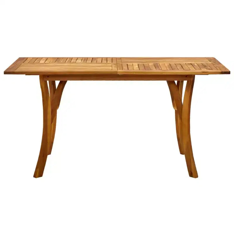 vidaXL Set da pranzo Beige Legno massello di acacia, polyrattan, Cuscini in poliestere