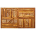vidaXL Set da pranzo Beige Legno massello di acacia, polyrattan, Cuscini in poliestere