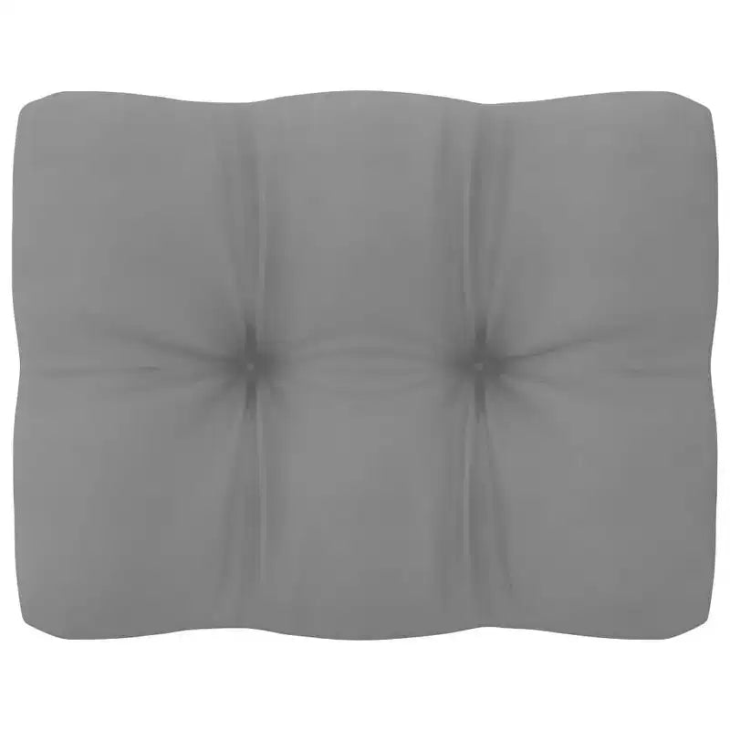 vidaXL Set Salotto da Giardino Legno Naturale, Grigio Legno massello di pino, 100% poliestere