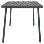 vidaXL Set da pranzo da esterno Tavolo e sedie Set mobili da esterno in acciaio grigio scuro