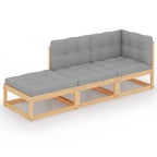 vidaXL Patio Lounge Set Modular Garden Lounge Set Square Modern