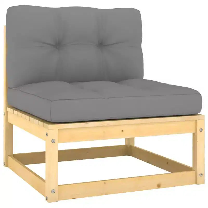 vidaXL Set divani da giardino legno naturale