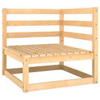 vidaXL Set divani da giardino legno naturale