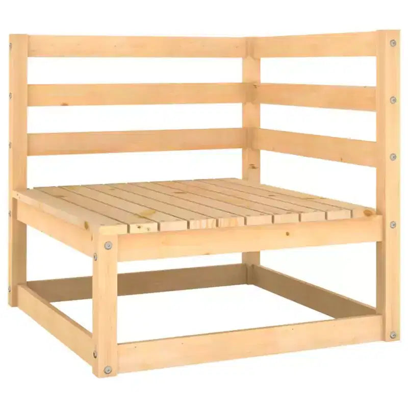 vidaXL Set divani da giardino legno naturale