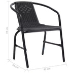 vidaXL Salon de jardin modulaire avec coussins en résine tressée