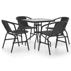 vidaXL Salon de jardin modulaire avec coussins en résine tressée