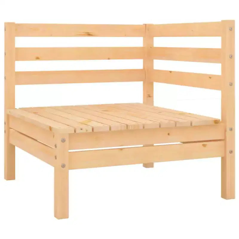 vidaXL Set divani da giardino Marrone chiaro Legno massello di pino Modulare di medie dimensioni