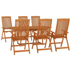 vidaXL Set pranzo da giardino con tavolo allungabile e sedie in legno massello di eucalipto