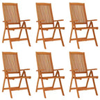 vidaXL Set pranzo da giardino con tavolo allungabile e sedie in legno massello di eucalipto