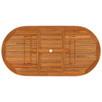vidaXL Set pranzo da giardino con tavolo allungabile e sedie in legno massello di eucalipto