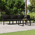 vidaXL Set mobili da giardino Set divani componibili da esterno Alluminio Antracite