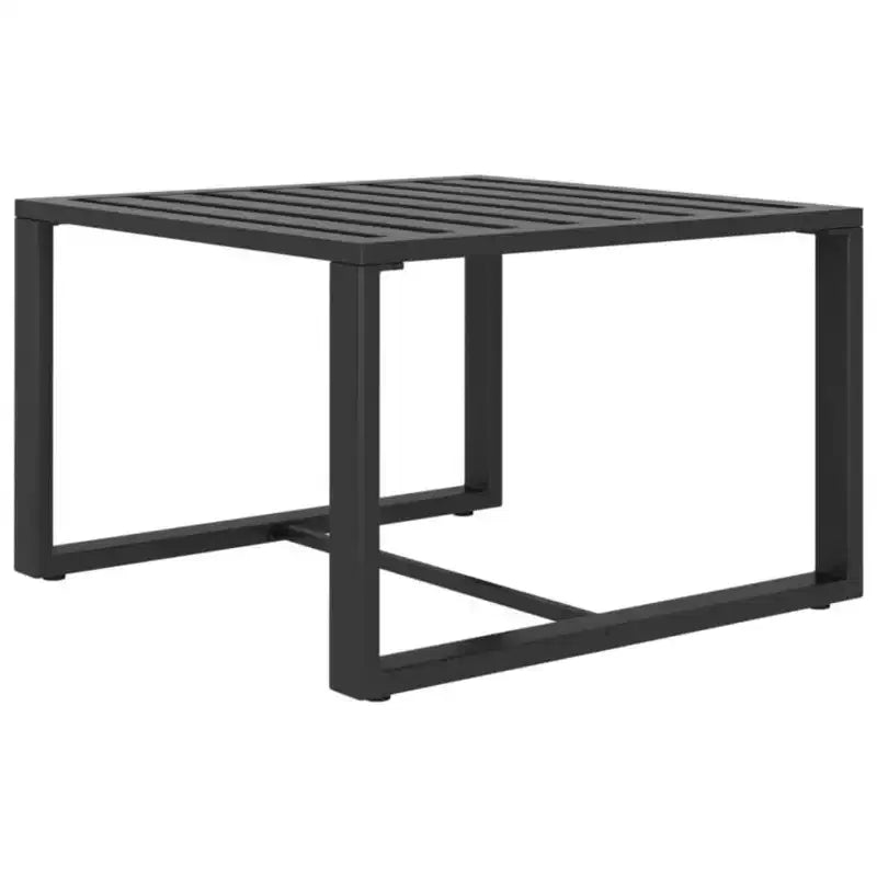 vidaXL Set Divani da Giardino Set Divani Sezionali da Esterno Tavolo Alluminio Antracite