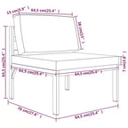 Set divano da giardino in alluminio vidaXL, antracite - Set da esterni da 10 pezzi con cuscini e guanciali - Resistente alle intemperie, facile da pulire, design modulare