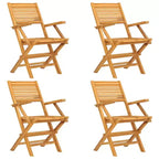 vidaXL Mobilier de jardin Teck Bois de teck massif Petit pliable