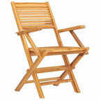 vidaXL Mobilier de jardin Teck Bois de teck massif Petit pliable