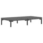 vidaXL Set da Salotto da Esterno Divano Sezionale da Giardino Tavolo in Polyrattan Grigio Scuro