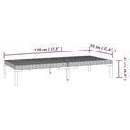 vidaXL Set da Salotto da Esterno Divano Sezionale da Giardino Tavolo in Polyrattan Grigio Scuro