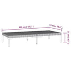 vidaXL Set da Salotto da Esterno Divano Sezionale da Giardino Tavolo in Polyrattan Grigio Scuro