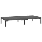 vidaXL Salotto da Giardino Set Divano Sezionale da Esterno con Tavolo, Polirattan, Grigio Scuro