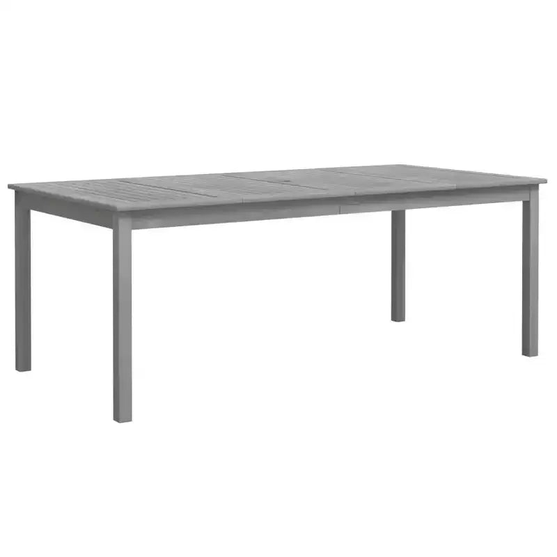 vidaXL Set da pranzo da esterni Tavolo e sedie Set mobili Legno massello di acacia Grigio